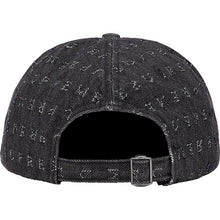 Charger l&#39;image dans la galerie, Casquette Supreme Jacquard Logo Denim à 6 panneaux Noir
